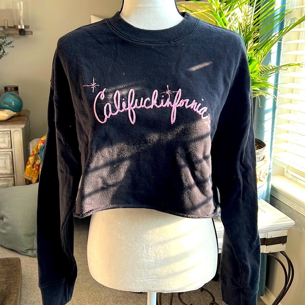 California crop sweat shirt XS